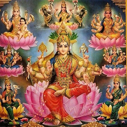 Ashtalakshmi: oito formas de Lakshmi