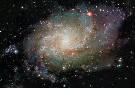 Foto de telescópio da galáxia M33 © Daniel Cid